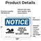 Signmission Swim At Your Own Risk We Can't Swim Sign With Symbol, 10 in W x Rectangle, Vinyl Decal OS-2PACK-NS-D-710-L-18516 - alternate 5